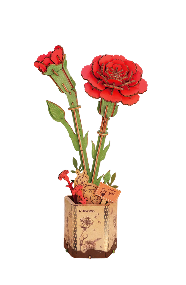 NEU UND EXKLUSIV! | Robotime Red Carnation / Rote Nelke TW052