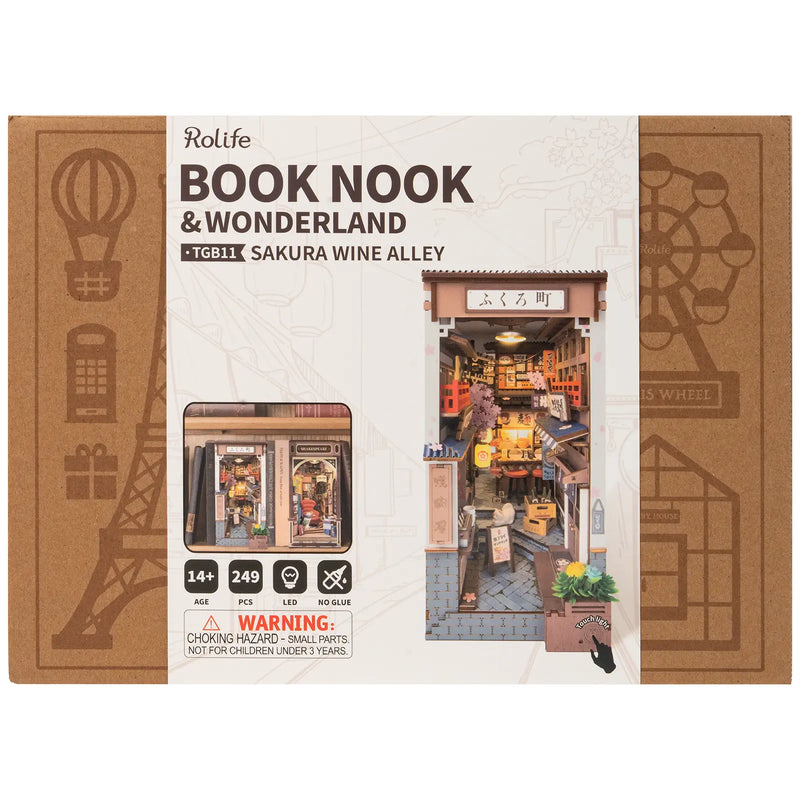 NEU UND EXKLUSIV | Robotime Book Nook Sakura Wine Alley TGB11