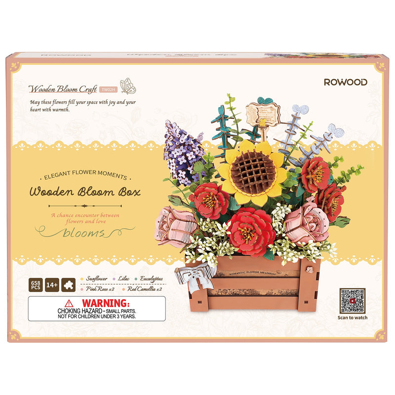 NEU UND EXKLUSIV | Robotime Wooden Bloom Box TW02H